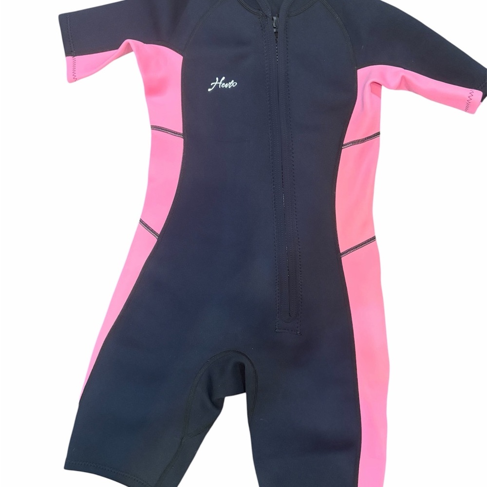 Hevto kids wetsuit 3/2 mm. Neoprene wetsuit, front zip